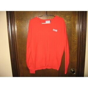 Vintage Case Tractors Logo Red V-Neck LS Sweater Pinnacle MADE IN USA Size L